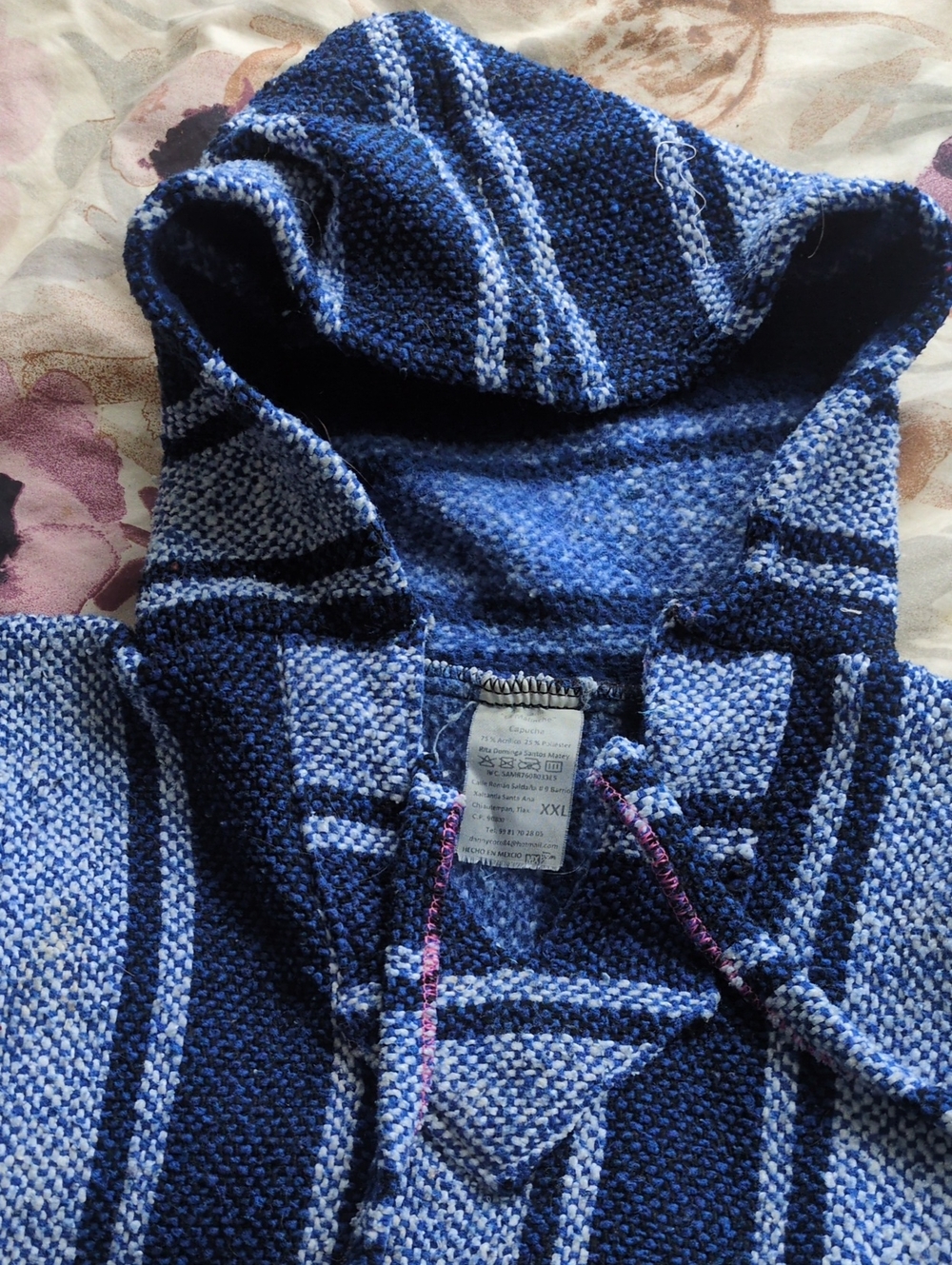 Handmade Poncho From Mexico XCL